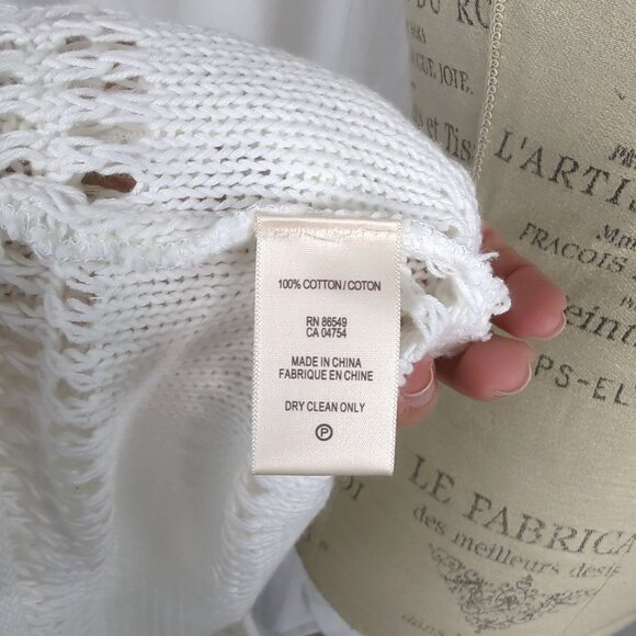 Tommy Bahama Cover Up X Small Knit White Resort - Picture 9 of 9